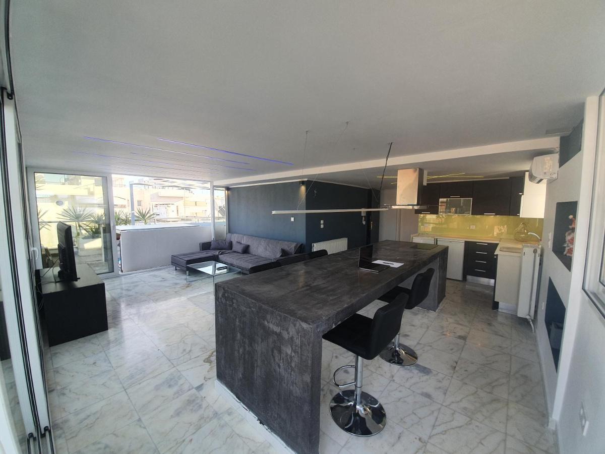 Citycenter Penthouse Mini Private Pool With Hydromassage And Great Town View Athen Exterior foto